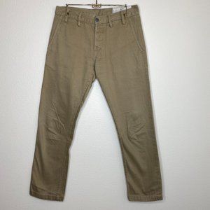 Rogue Territory RgT Officer Trousers Sz 30 Original Slim Taper Khaki Beige Pants